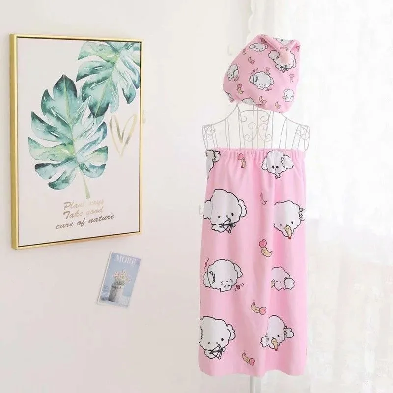 Sanurgente-Serviette de bain absorbante mignonne, bonnet pour cheveux secs, cadeau créatif, vente en gros, anime, wilcartoon, kawaii my Melody Kulomi