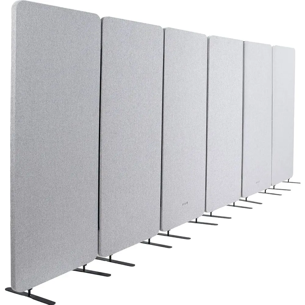 

Gray 145 x 66 Privacy Panel System with 6 Acoustic Dividers