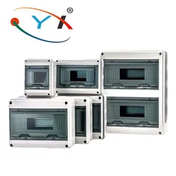 HT Series IP65 Mcb Breaker Box Distribution Protection Box Supply Electronic Din Rail Enclosure for Circuit Breaker on The Wall