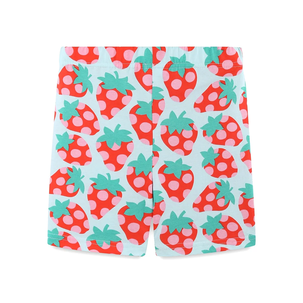 New Fashion Hot Selling Strawberry Kids Girls Toddler Short Pants Fashion Kids Clothes Lovely Kids Girls Pants
