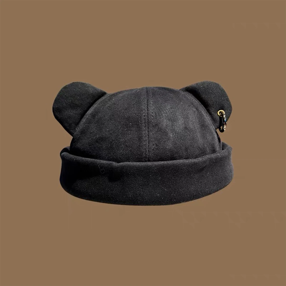Unisex Cat Ears Landlord Caps Spring and Autumn Adjustable Melon Skin Hats Literary Hip Hop Hat Painter Cap