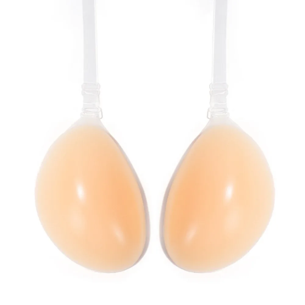 

Backless Women Invisible Bra Clear Straps Hanging Neck Silicone Gel Underwear Sweat-proof Reusable