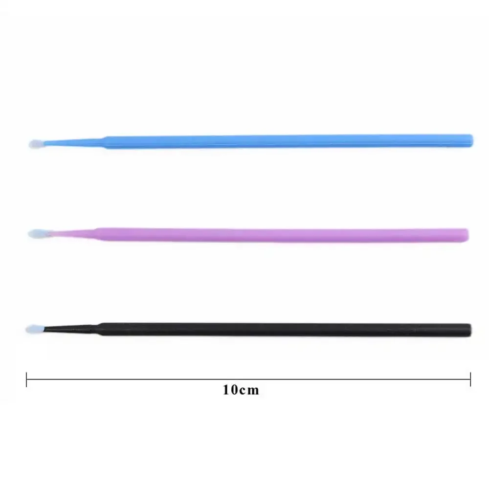 Crystal Disposable Eyelash Brushes Swab Microbrushes Eyelash Extension Tools Individual Eyelashes Removing Tools Applicators