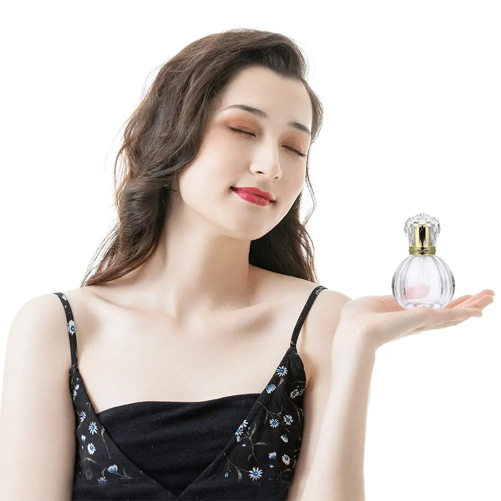 

2Pcs Pumpkin Design Vintage Perfume Spray Bottles Refillable Glass Atomizer for Home Travel Essential Oil Container