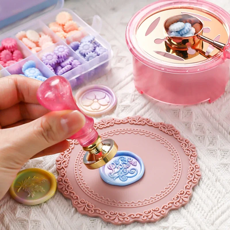 Neue Blase Versiegelung Wachs Partikel Schaufel Lack Ofen Griff Set DIY Hochzeits einladung Hand Konto Einladung Versiegelung