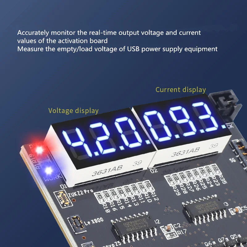 MECHANIC BA27 Battery Activation Board  for Phone 5G-13ProMax Android with LED Digital Display  Circuit Board Charging Tester