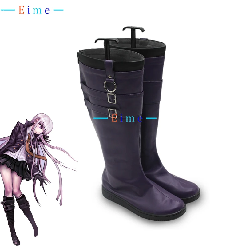 

Kirigiri Kyoko Cosplay Shoes PU Leather Shoes Anime Accessories Cosplay Props Halloween Carnival Boots Custom Made