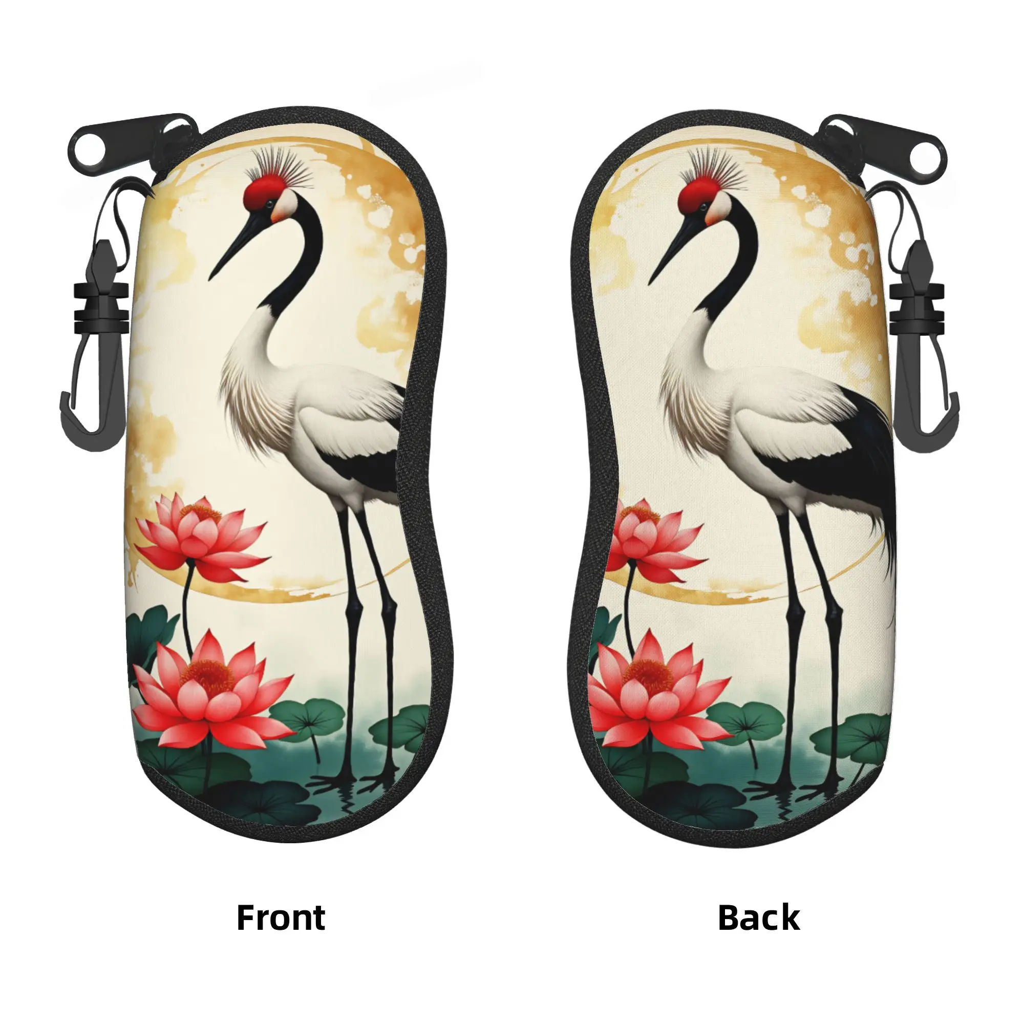Chinese Style Crane Glasses Case  Convenient Sunglasses Case For Men Women Cute Eyewear Box Custom Glasses Box