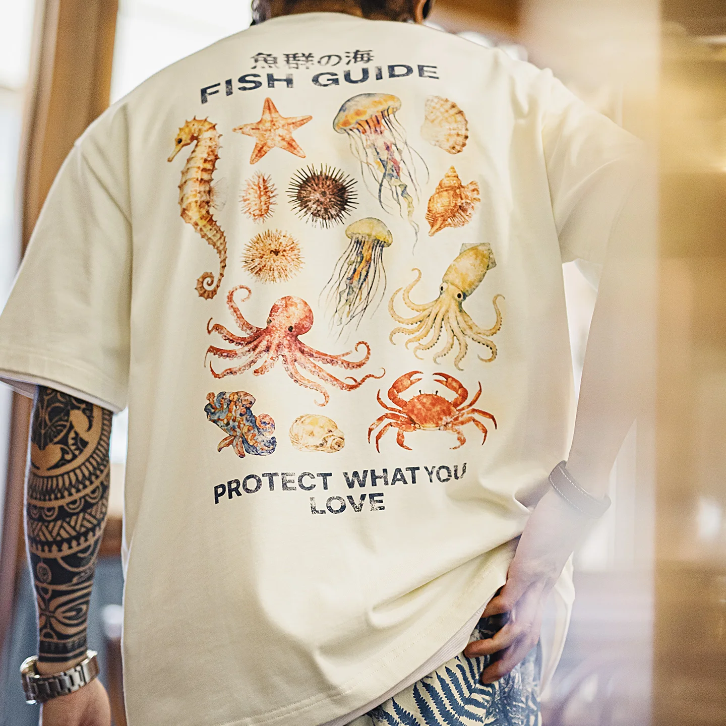 Maden 2026 New American Retro Washed Print T-shirt Men Loose Heavyweight Cotton Short Sleeve White Casual Summer Tops Clothes
