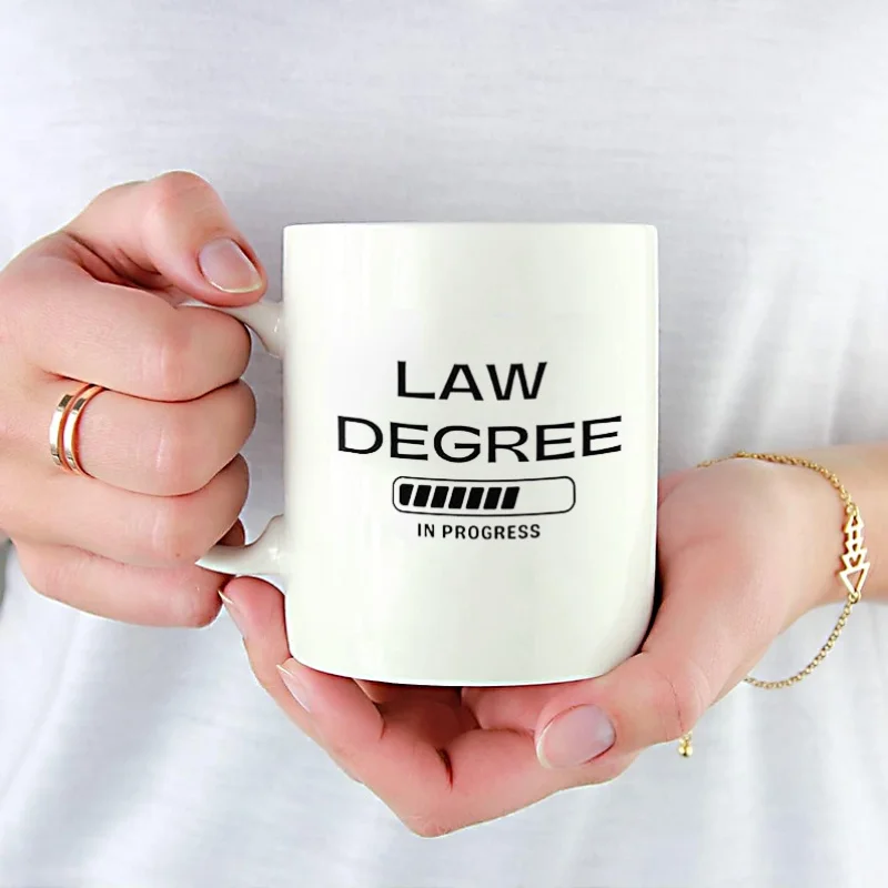 Ceramic Lawyer in The Making Coffee Mug 11oz Insulated Reusable Cup for Law Student Attorney Graduation Gift Dishwasher Microwav