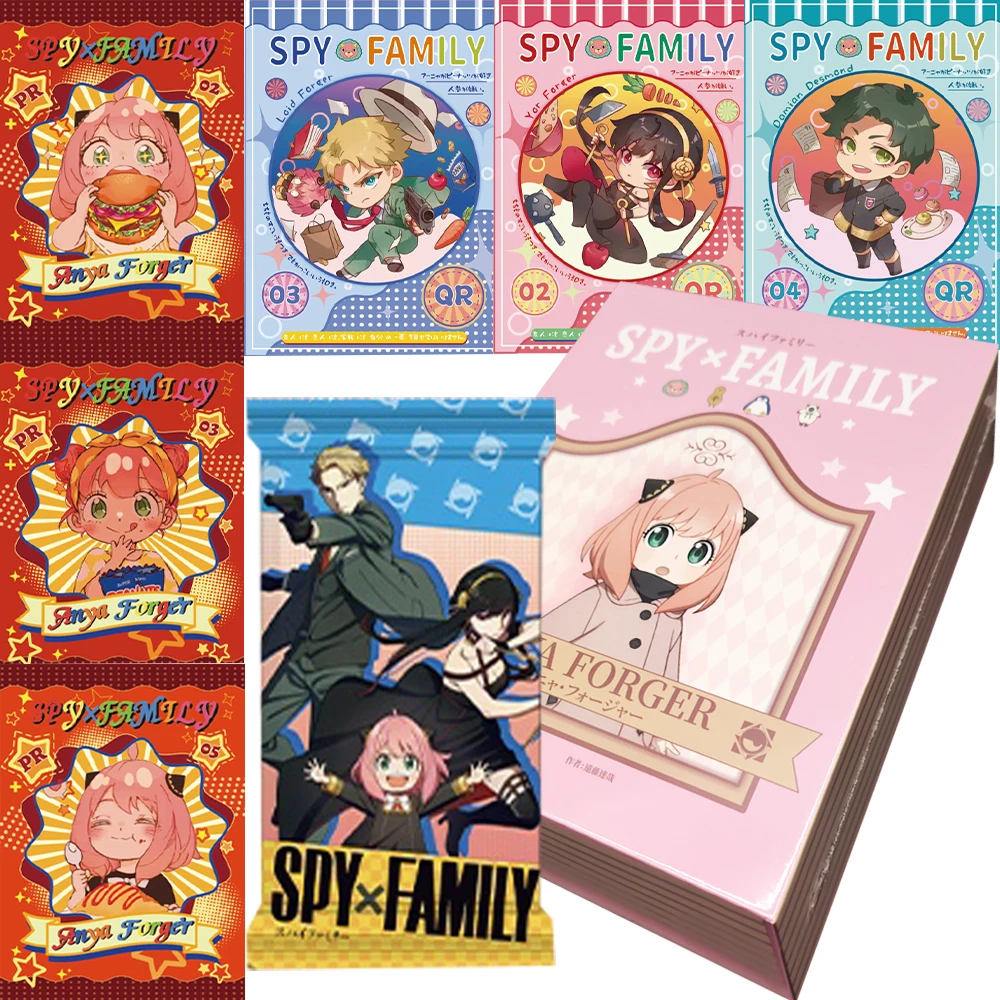 Spy x Family Collectible Cards Booster Box, Premium Anime TCG with Anya, Loid & Yor Forger Cute Chibi & Spy Art