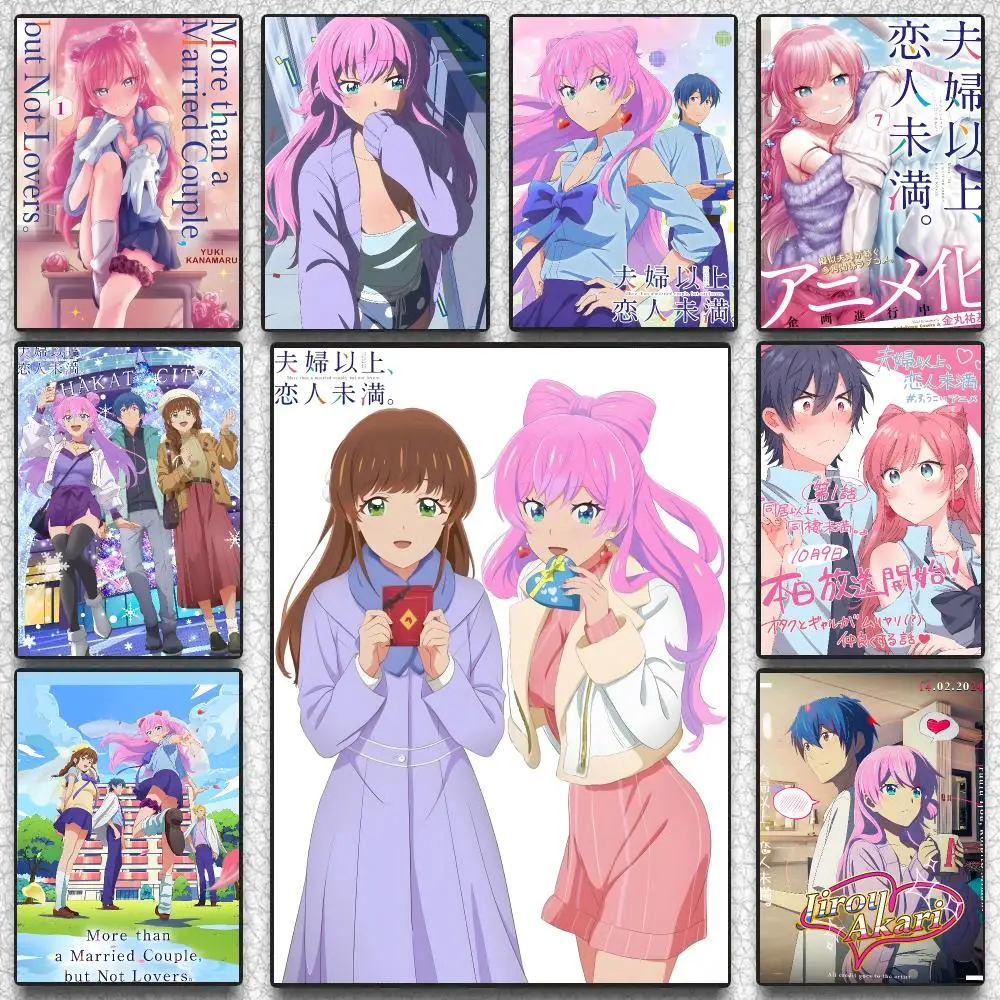 More Than a Married Couple, But Not Lovers Anime Poster Self-adhesive Advanced Aesthetic Printing Paper Wall Art  Room Decor