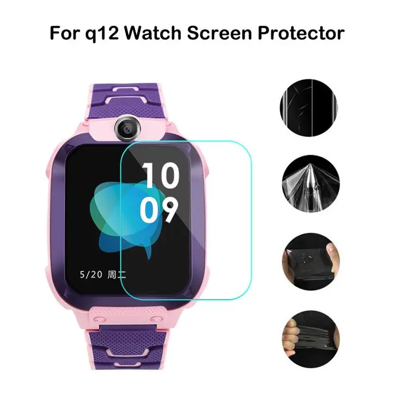 Children Watch Protective Film For Q12 Soft Clear SmartWatch Screen Protector Guard Kids Smart Watch Full-Screen Cover Set