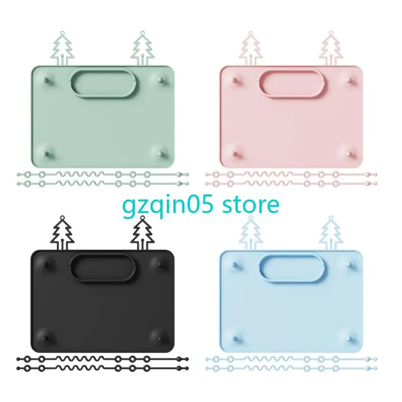 H055 1 مجموعة لوحة الشفط تحديد الموقع للطفل سهلة التنظيف غسالة صحون آمنة طفل تغذية حصيرة مع حبل مقاوم للسقوط