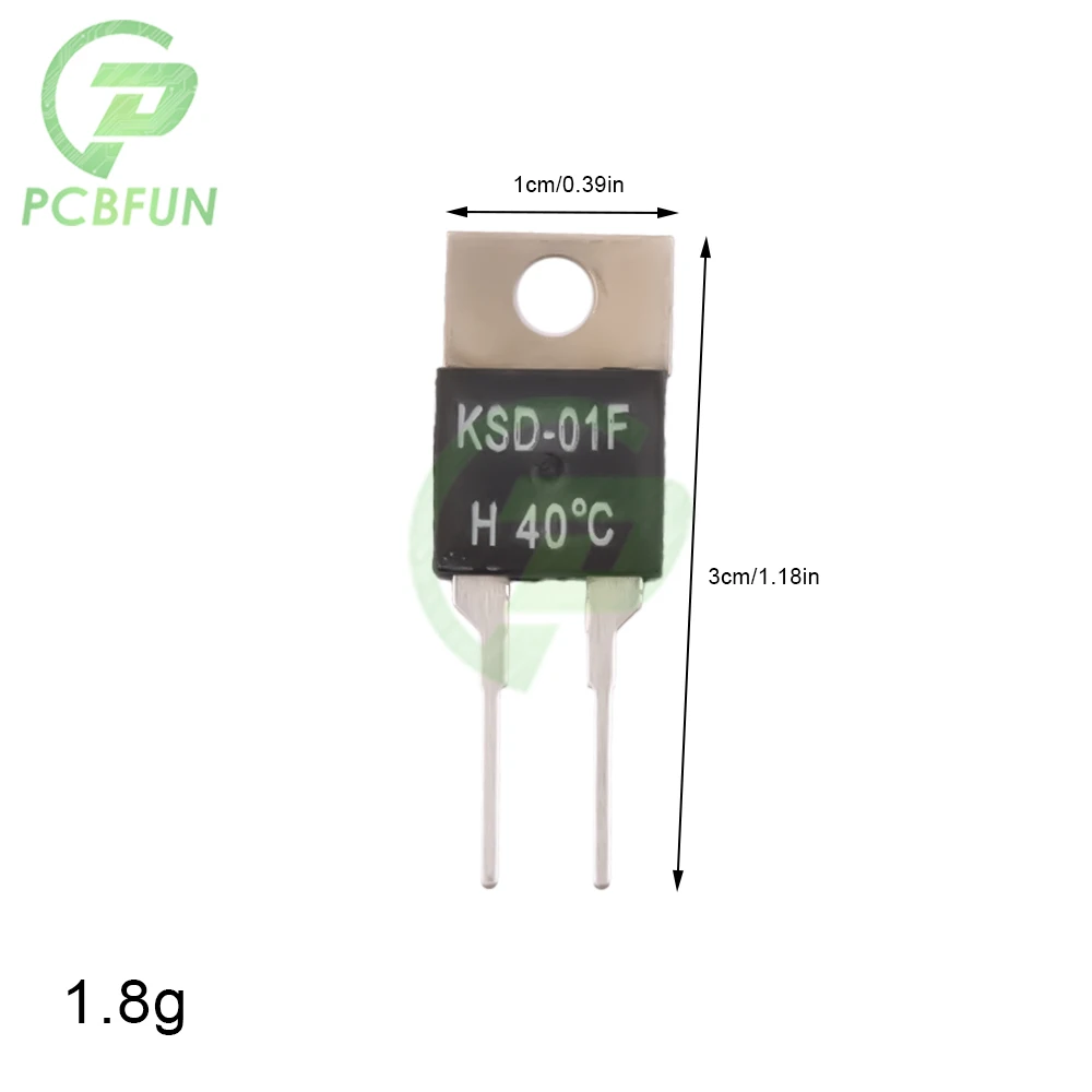 KSD-01F Normally Open Closed Original Chip Temperature Sensor 2A Thermal Switch Chip 40/45/50/55/60/65/70/75/90/95/100/105/110 ℃