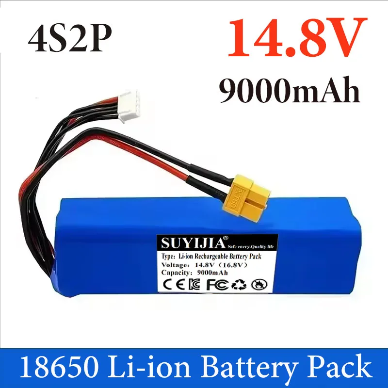 

For New Li-ion Battery 14.8V 4S2P Large Capacity Drone Rechargeable Lpega Various Remote Controlled Aircraft Drone Quadcopter;