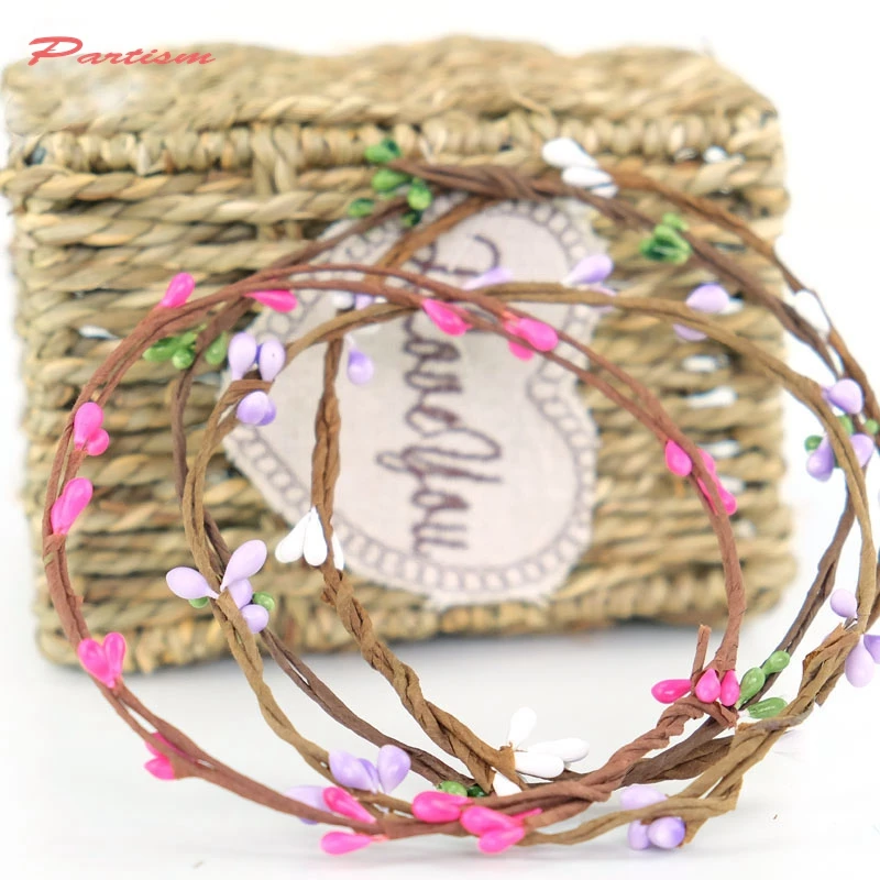 10pcs 65cm Stamen artificial Beads Branches flower Wreath Branches Flower Iron Wire for Home Wedding Decoration Crafts flowers