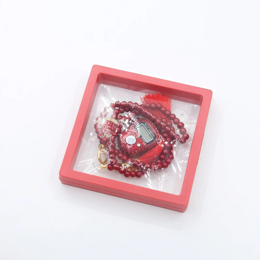 Glossy Imitation Pearl 6 mm 99‑Bead Prayer Beads, Rhinestone‑Accented Thumb Counter, Portable Gift‑Ready Complete Gift Box Set