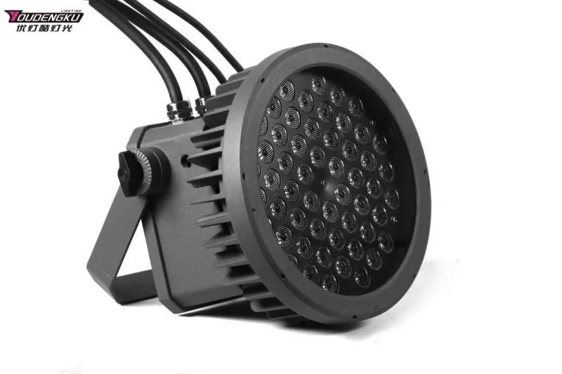 8 sztuk wodoodpornych reflektorów LED IP65 54x3W RGBW do użytku zewnętrznego, oświetlenie sceniczne, dyskoteki i imprez.