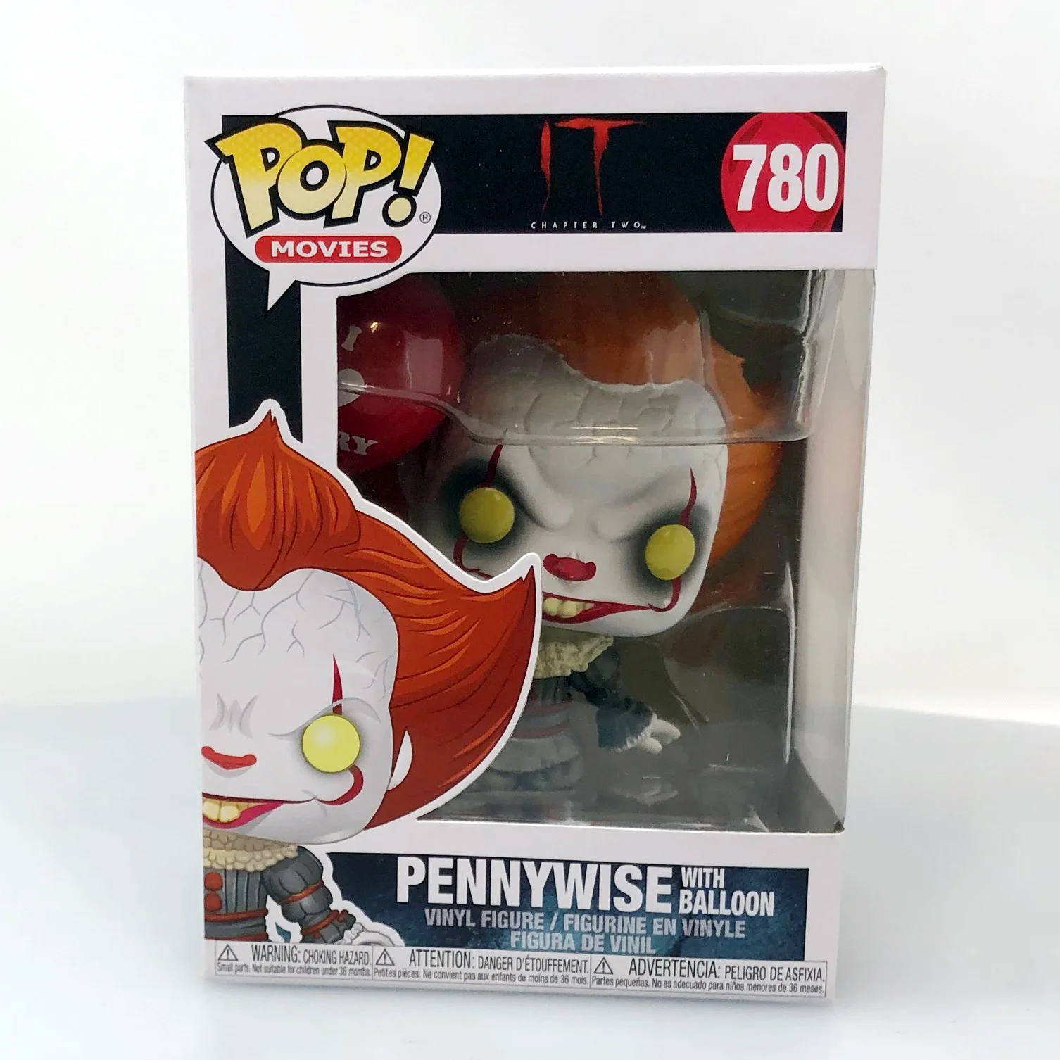 تكنولوجيا المعلومات Pennywise مع بالون # 780 مجسم فانكو بوب أصلي إصدار محدود جمع الديكور الشكل مرحبا بكم في لعبة المشجعين ديري #2