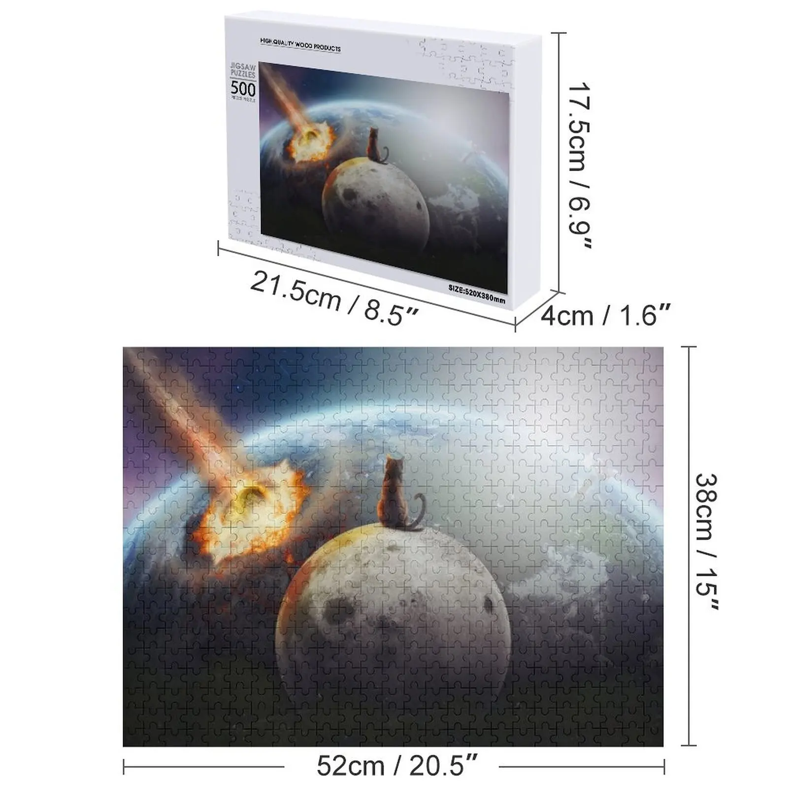 Puzzle Cat Victory, cadeaux personnalisés pour enfants, cadeau personnalisé