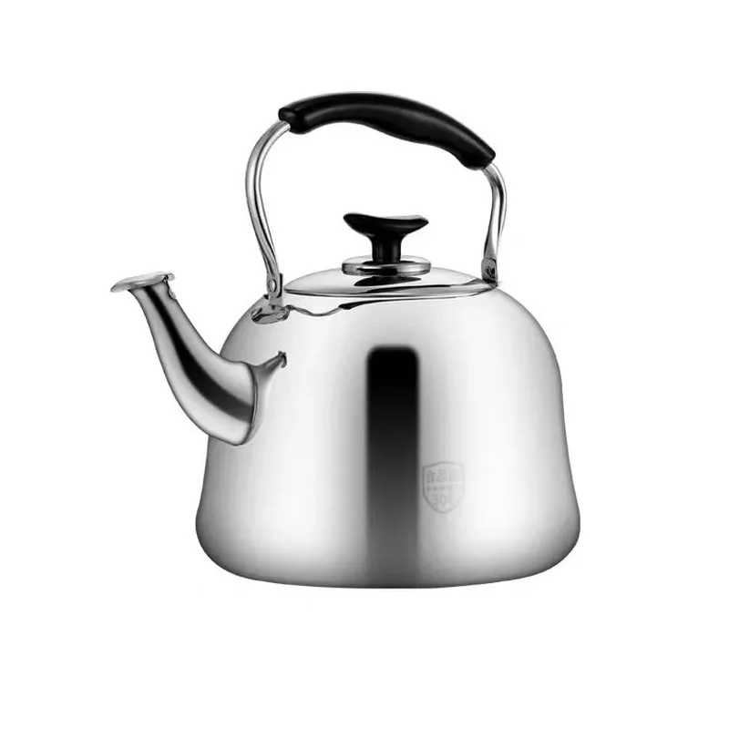 Stainless Steel Kettle Thick Food Grade Gas Whistle Pot Cooker Large Capacity Camping Whistling Teakettle Teapot  Kettle Tea