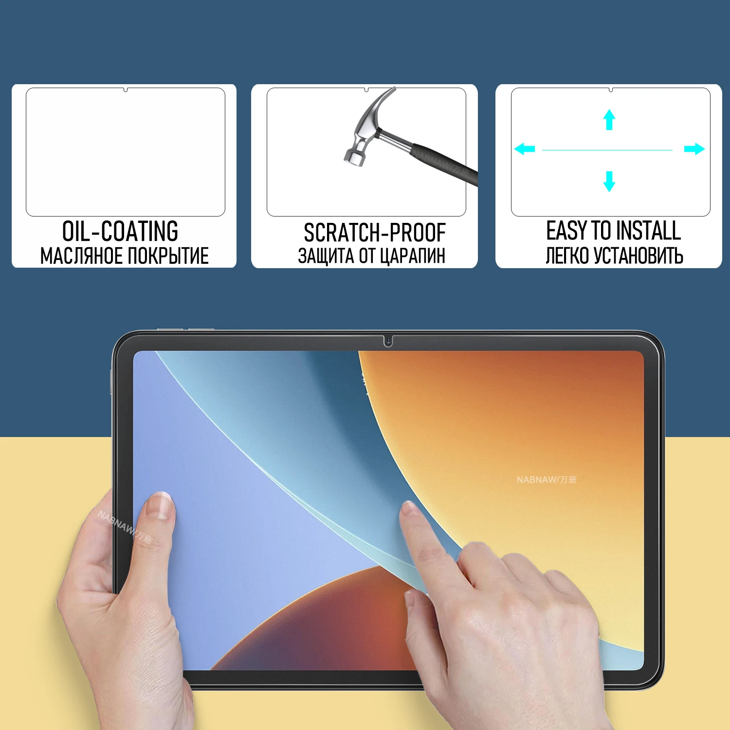For Redmi Pad 2 9.7 Tempered Glass Screen Protector On Redmi Pad 2 9.7 4G HD Film 9H Scratch Proof Oil-Coating 2-Pack