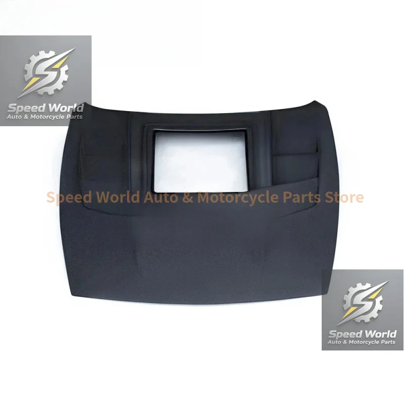 High Quality Carbon Fiber Front Hood Bonnet With Tempered Glass For 370Z Z34