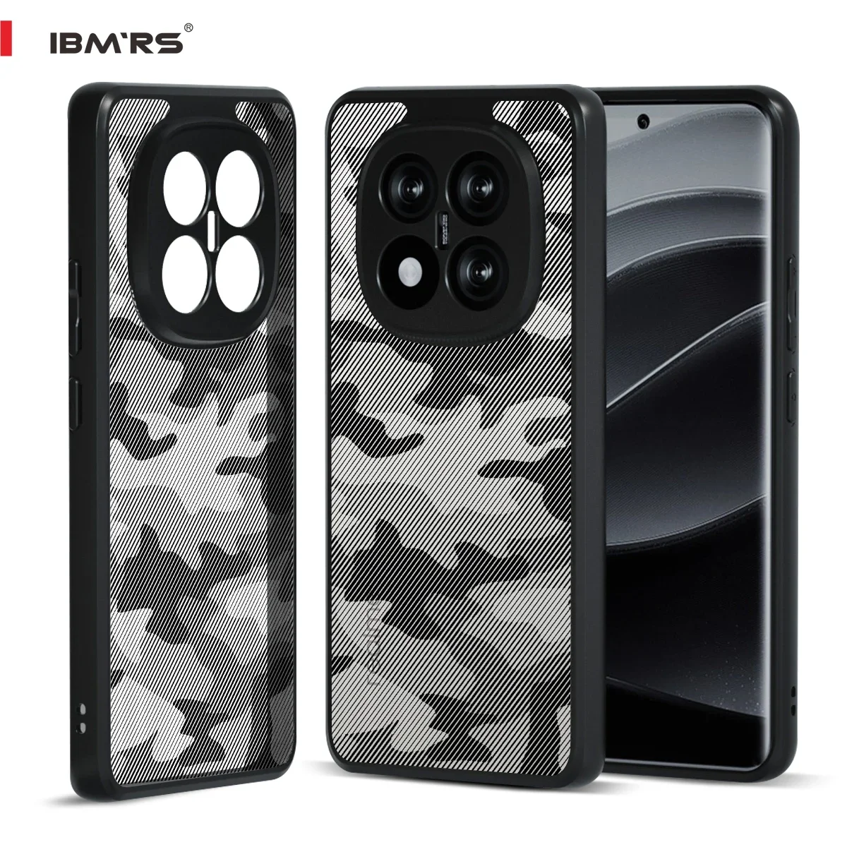 

IBMRS for Redmi Note 14 Pro 4G Case Shockproof Bumper, Hybrid PC+TPU Rugged Protective Cover