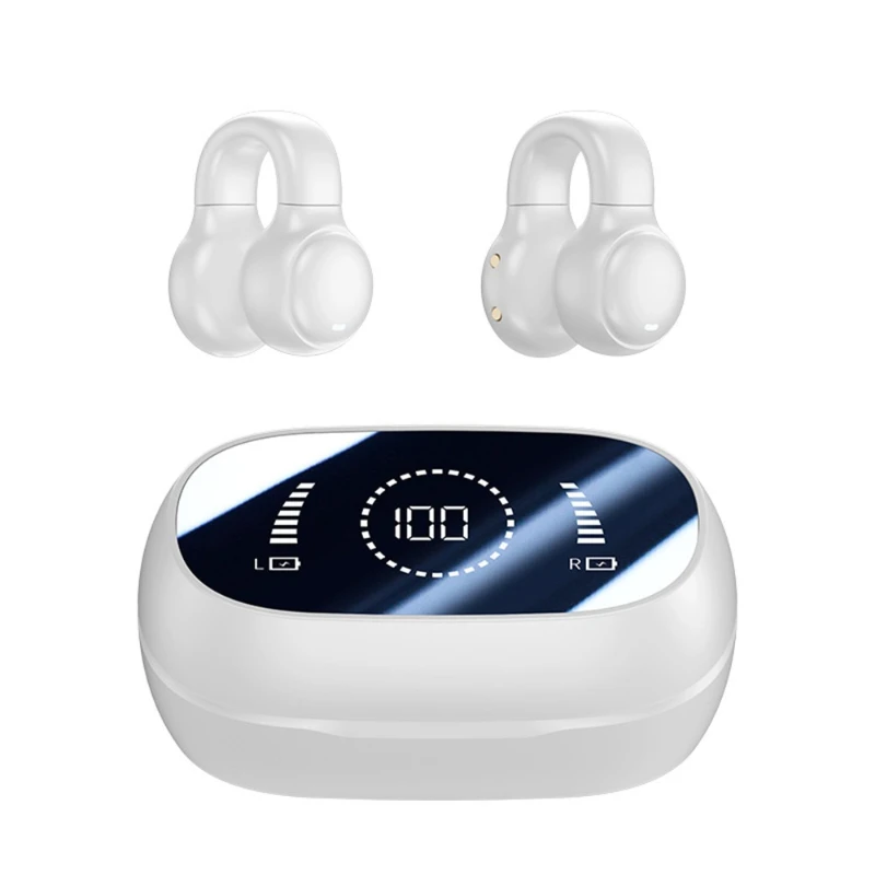 

Ear clip type bone conduction bluetooth headset does not enter sports digital display long battery life headset