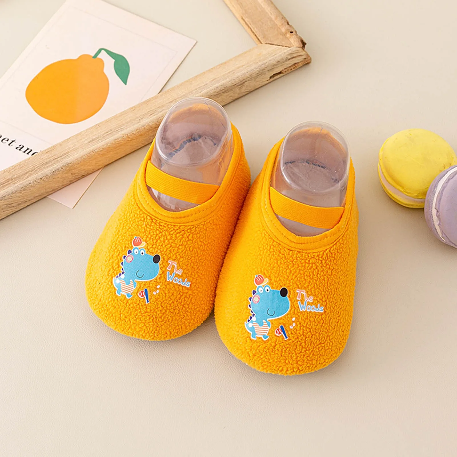 

Infant Toddle Short Footwear Winter Toddler Shoes Soft Bottom Indoor Floor Animal Printing Boy Slip on Shoes Cute Shoes Size 9