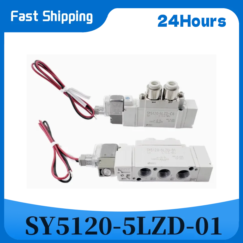Pneumatic Solenoid Valve SY5120 SY5220  SY5120-5LZE-01 5LZD-01 SY5120-5LZD-C4 SY5120-5LZD-C6 SY5220-5LZD-01 5LZD-C6
