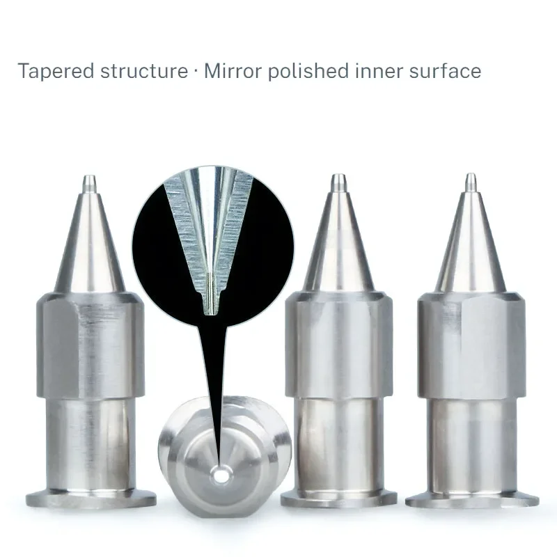 Adhesive Dispensing Tip High Precision One-Piece Glue Dispensing Needle Integrated Conical Stainless Steel