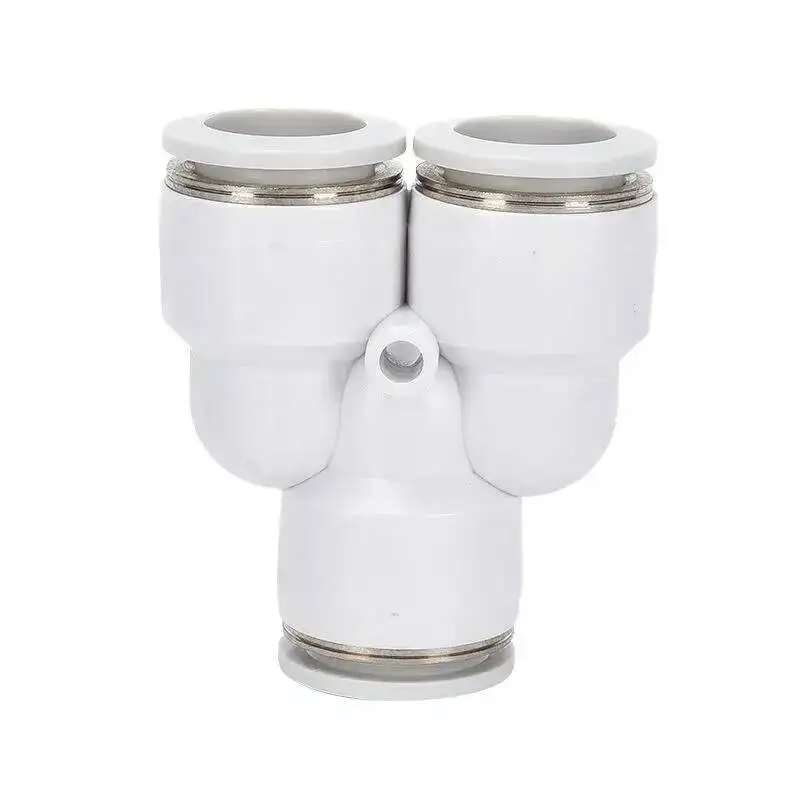 PK/PU/PY/PV Series White Pneumatic Fittings Quick Connector Plastic Plug Connection Pipe Outer Diameter 4/6/8/10/12mm
