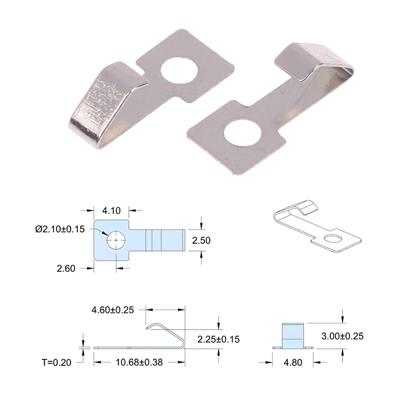 5/10Pcs High Precision 3.00mm SMT Spring Contact AK810-02-NI Button Battery Negative Electrode Piece