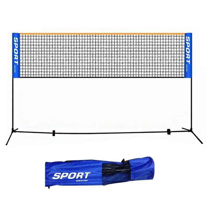 3.1-6.1M Portable Folding Standard Professional Badminton Net Indoor Outdoor Sports Volleyball Tennis Training Square Nets Mesh