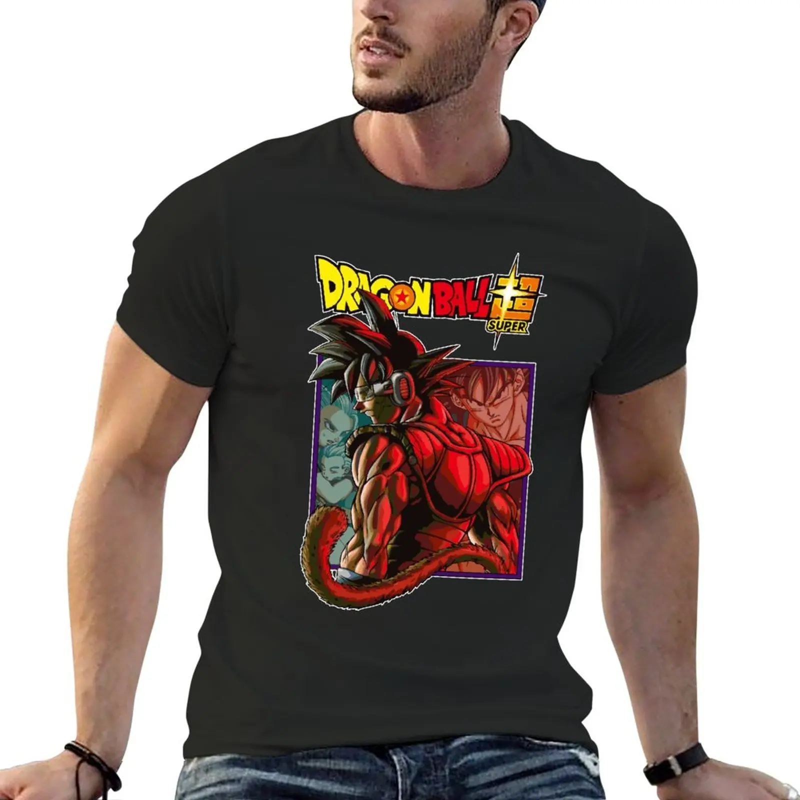 

Новинка, футболка Bardock, Забавные футболки, свитшот, футболки на заказ, дизайн вашего собственного летнего топа, мужские высокие футболки