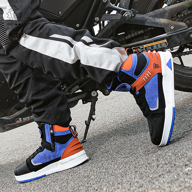 أحذية واقية للدراجات النارية للجنسين للفصول الأربعة، أحذية ركوب الدراجات على الطرق الوعرة قابلة للتنفس، أحذية ركوب الدراجات في الهواء الطلق