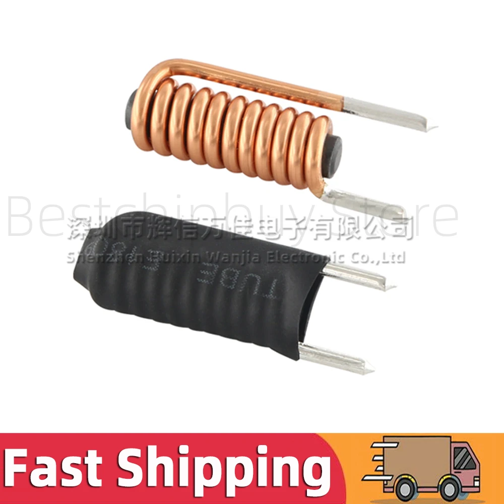 10PCS Ring R Rod Magnet Bar Inductor 2A 3A 4A 6A 10A 15A 20A Winding Wire Inductance 1.8uh 1uh 2.2uh 3uh 4.7uh 6.8uh 10uh 8uh