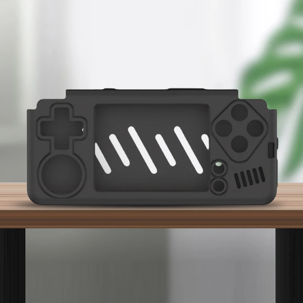 Silicone Protective Cover Shockproof Protective Case Anti-Scratch Soft Skin Cover Case with Lanyard for Miyoo A30 Game Console