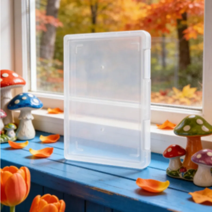 Simple Desktop Data A File Box A Paper Storage Box Transparent Plastic Bill Organizing Box