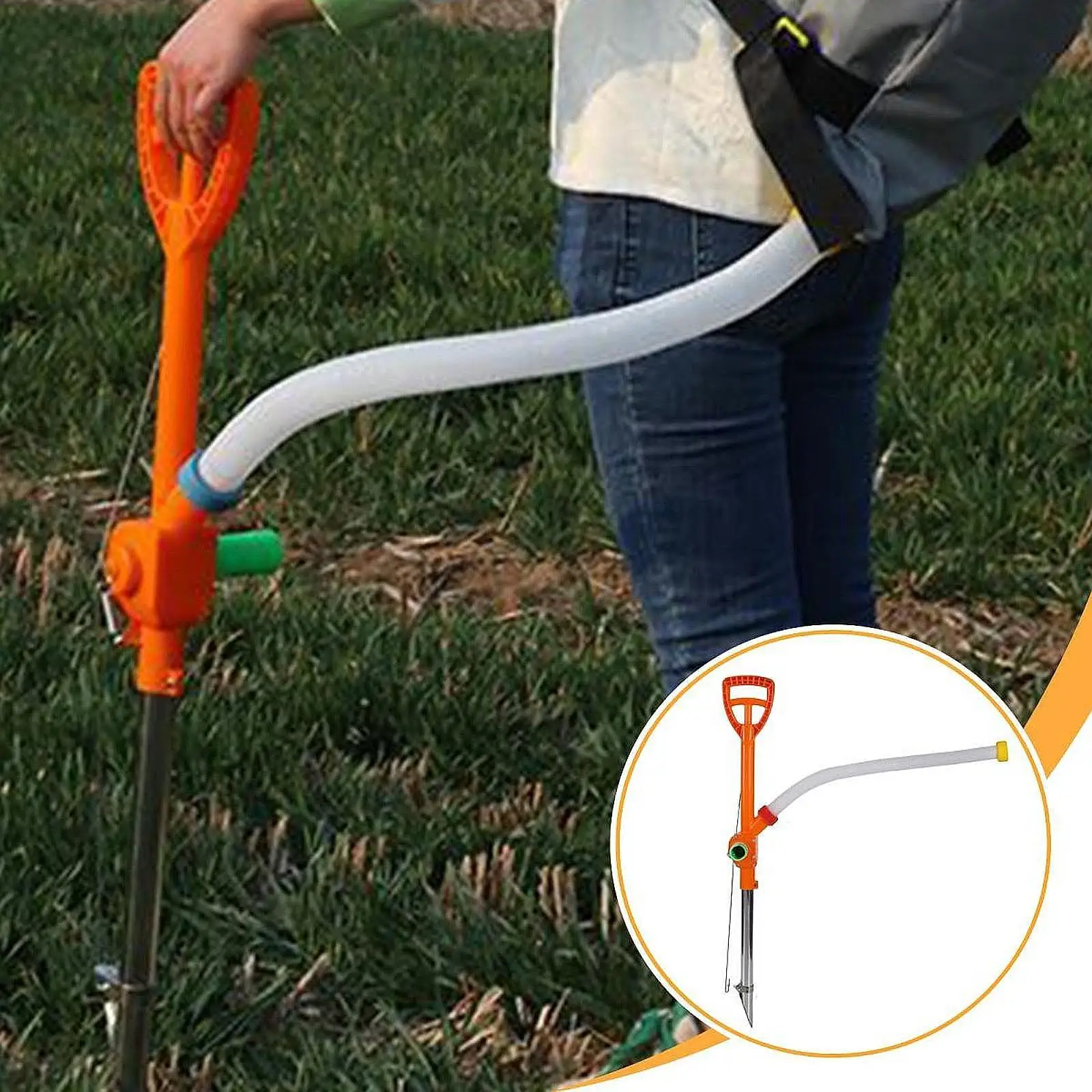 Manual Fertilizer Spreader Topdressing Device for Corn Bag Not Included