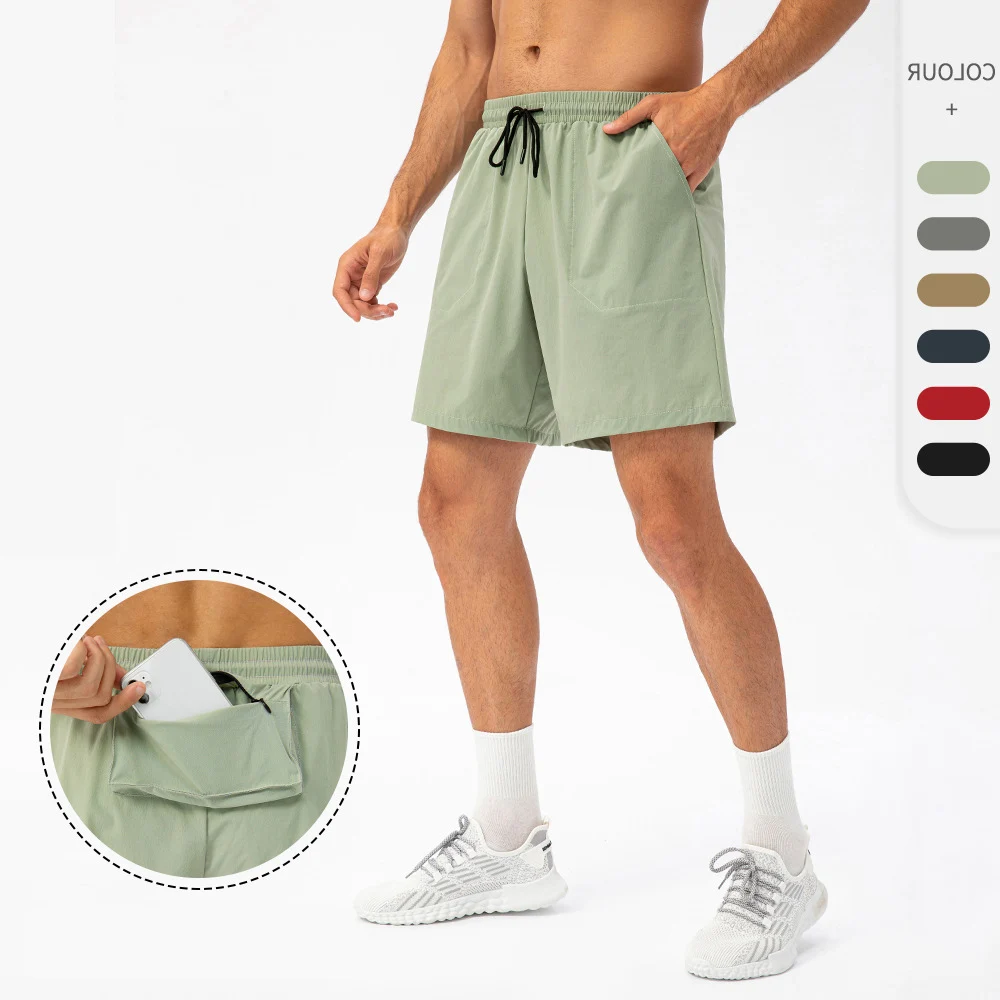 

Men Summer Sports Shorts Drawstring Waist Loose Breathable Workout Running Shorts Quick Dry Casual Fitness Shorts Sportswear