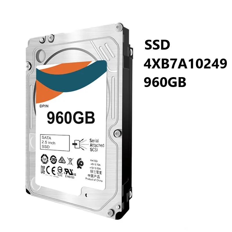 

NEW Solid State Drive 4XB7A10249 960GB 2.5in S4510 Entry Read Intensive SATA 6Gb/s Hot Swappable SSD with Tray for Len-ovo