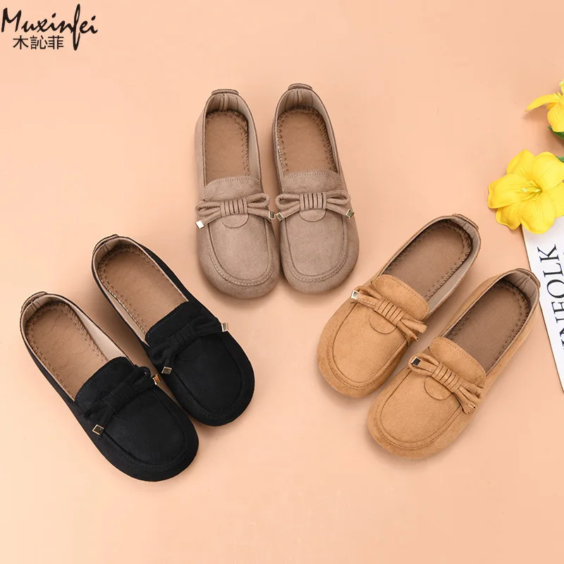 

New Women's Summer Bean Shoes, Women's Casual Shoes, Flat Bottomed Lazy, Fashionable and Trendy Women's Shoes