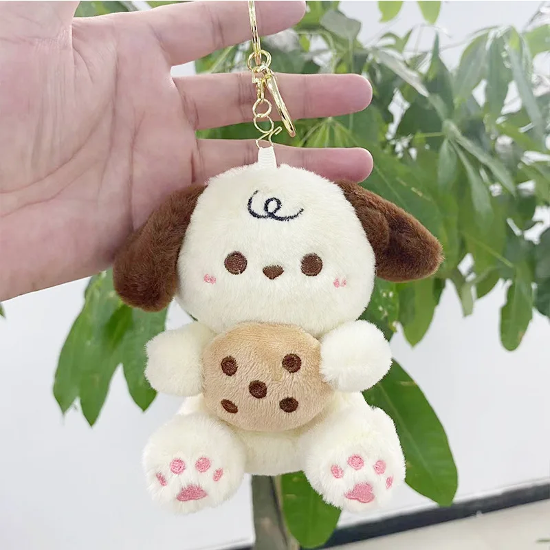 new Cute Biscuit Bear Doll Pendant Plush Toy Little Fox Bag Pendant Keychain Doll Gift