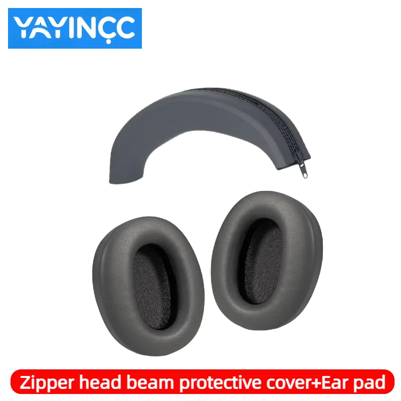 YAYINCC Ersatz-Ohrpolster / Silikon-Reißverschluss-Kopfbügelschutz für Edifier W820NB Plus Wireless Headset Ersatzteile – Detail 3