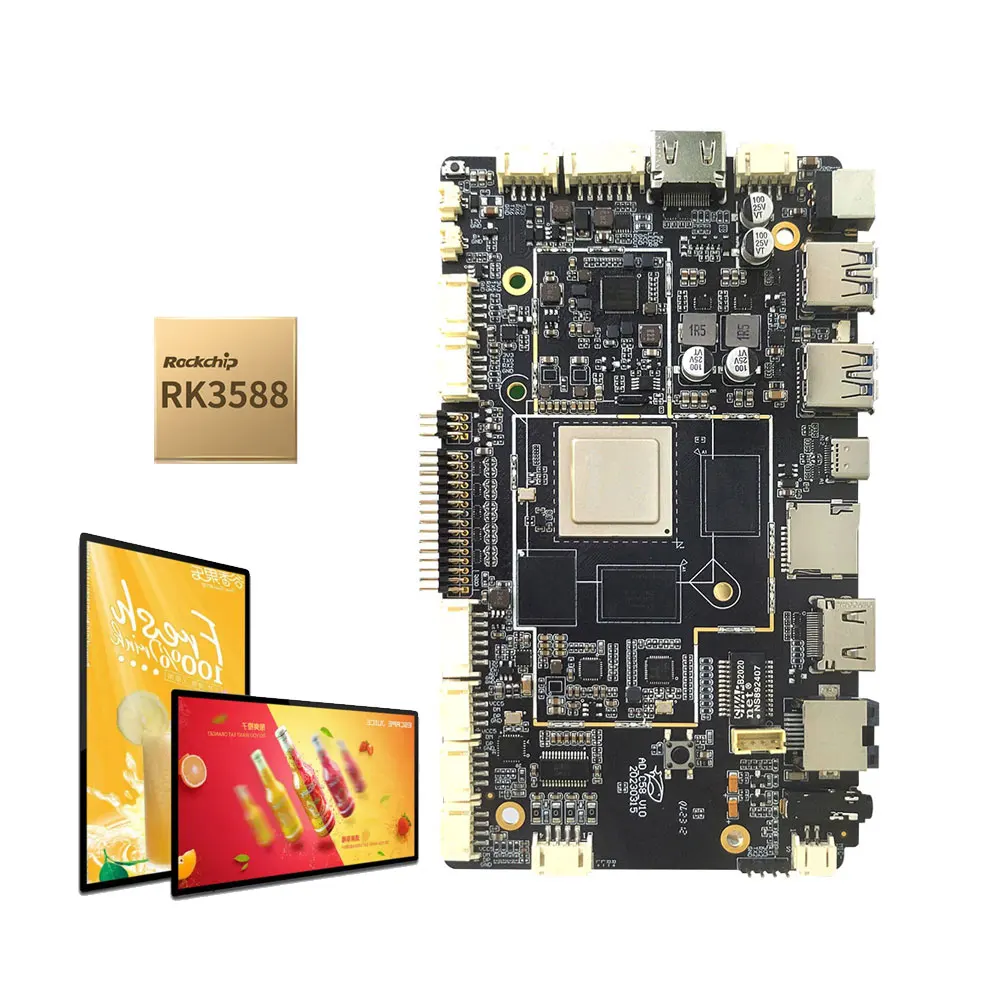 RK3588 8gb Ram NPU 6.0 Tops  8K Supported Android Arm Embedded Board for AI Using Object Detection
