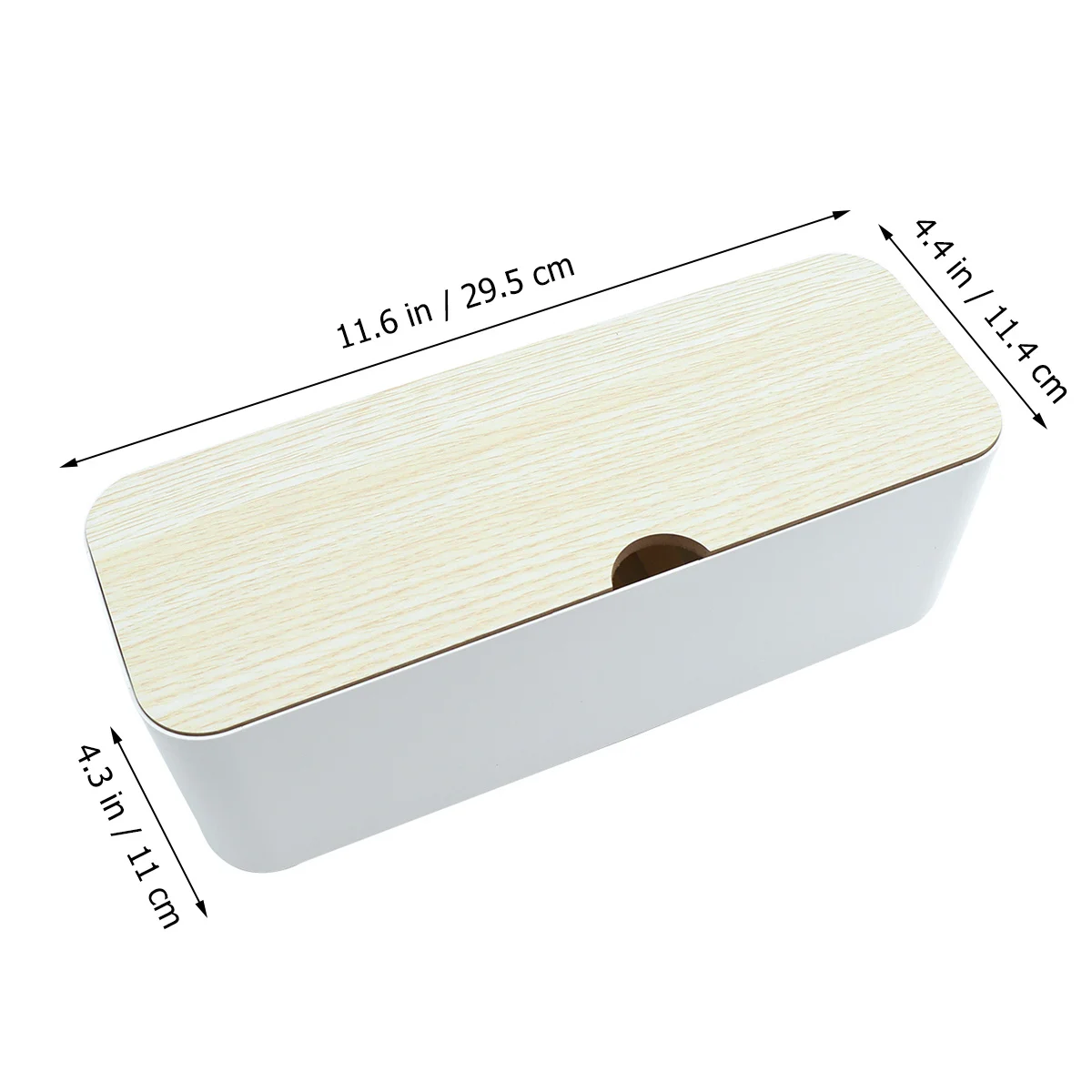 1 قطعة صندوق تخزين سلك الطاقة منظم الكابلات حامل إدارة الأسلاك البلاستيكية المتينة التهوية والغبار للمكتب والمنزل