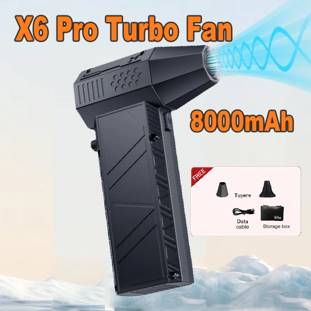 منفاخ هواء كهربائي 160000 دورة في الدقيقة مروحة توربو نفاثة محرك بدون فرشاة عالية السرعة توربو مروحة عنيفة USB قابلة للشحن منفاخ غبار قوي #3